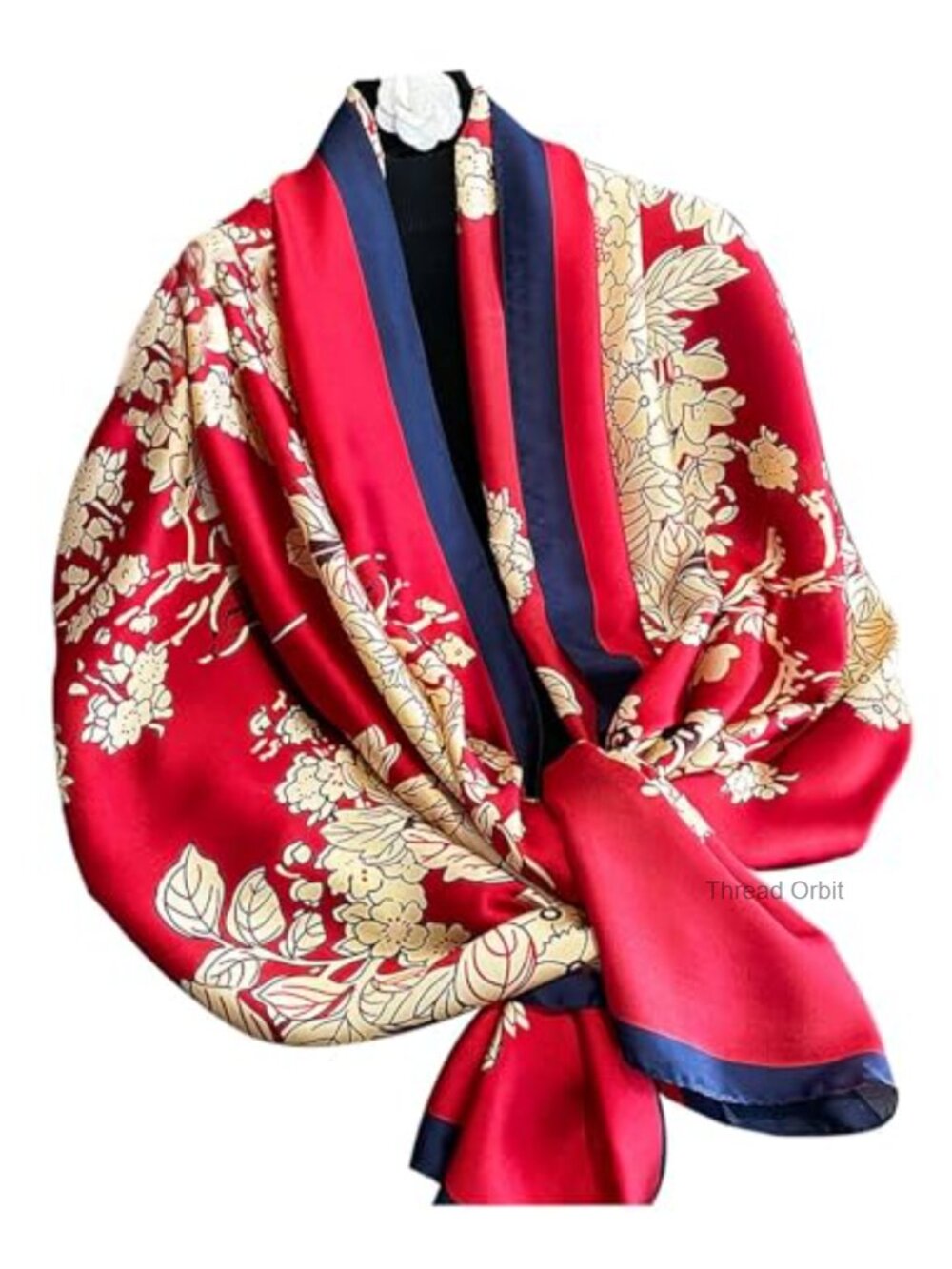 Hioyiwse Lightweight Floral Shawl Scarf Formal Evening Wrap for Women